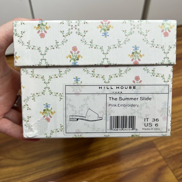 Hill House - The City Slide in Pink Embroidery - NWT SIZE 36 MSRP $250 - Picture 6 of 6